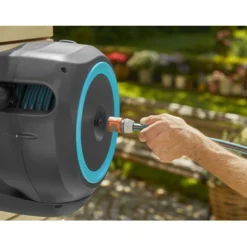 Gardena Wandslangenbox Roll-up 20 Meter Grijs Blauw -Gardena Verkoopwinkel 123 1013