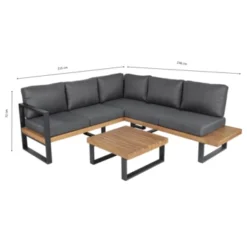 Loungeset Skopelos Eucalyptushout -Gardena Verkoopwinkel 123 196