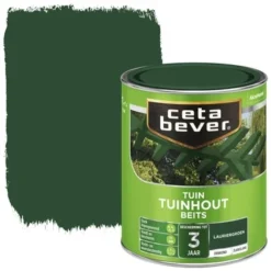 CetaBever Tuinhoutbeits Dekkend Laurier Groen Zijdeglans 750 Ml
