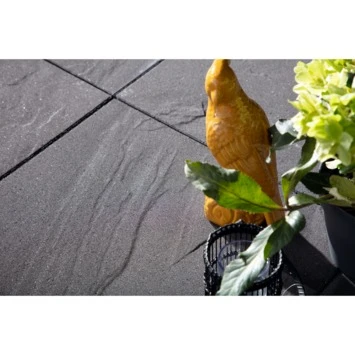 Terrastegel Beton Ardechio Zwart 60x60x4 Cm 2 Terrastegel Beton Ardechio Zwart 60x60x4 Cm - Afbeelding 2