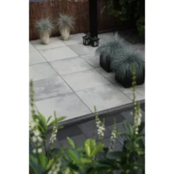 Terrastegel Beton Broadway Grijs/Zwart 60x60x4,7 Cm -Gardena Verkoopwinkel 123 2605