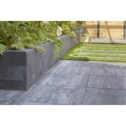 Terrastegel Cali 60x60x4 Cm Grijs Zwart -Gardena Verkoopwinkel 123 2614
