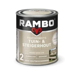 Rambo Vintage Pantserbeits Tuin- En Steigerhout Dekkend Poeder Beige Zijdeglans 750 Ml 6 Rambo Vintage Pantserbeits Tuin- En Steigerhout Dekkend Poeder Beige Zijdeglans 750 Ml -Gardena Verkoopwinkel 123 320
