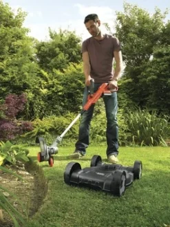 Black & Decker BLACK+DECKER 18V 3-in-1 Strimmer LI-ION 20 Cm Incl. 2,0Ah Accu + Lader -Gardena Verkoopwinkel 123 3362