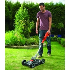 Black & Decker BLACK+DECKER 18V 3-in-1 Strimmer LI-ION 20 Cm Incl. 2,0Ah Accu + Lader -Gardena Verkoopwinkel 123 3366