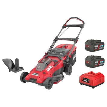 SKIL 20V Grasmaaier 0140BA Brushless 43cm + 2 Accu's 4,0Ah + Snellader 1 SKIL 20V Grasmaaier 0140BA Brushless 43cm + 2 Accu's 4,0Ah + Snellader