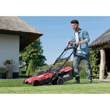 SKIL 20V Grasmaaier 0140BA Brushless 43cm + 2 Accu's 4,0Ah + Snellader 3 SKIL 20V Grasmaaier 0140BA Brushless 43cm + 2 Accu's 4,0Ah + Snellader - Afbeelding 3