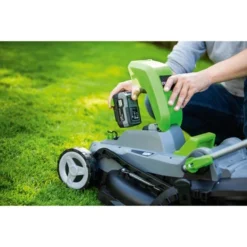 LUX 20V Accu Grasmaaier 33cm Incl. 2 Accu's 4,0Ah + Lader -Gardena Verkoopwinkel 123 4119