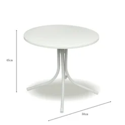 Kindertafel Marijn Grijs Aluminium Ø50x48 Cm -Gardena Verkoopwinkel 123 51