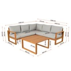 Loungeset Louis Eucalyptushout -Gardena Verkoopwinkel 123 724