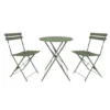 Bistro Set Belgrado Metal Steel Green