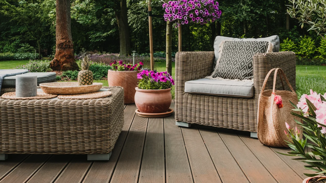 Gardena Verkoopwinkel -Gardena Verkoopwinkel luxe wicker tuinset houten terras decoratie